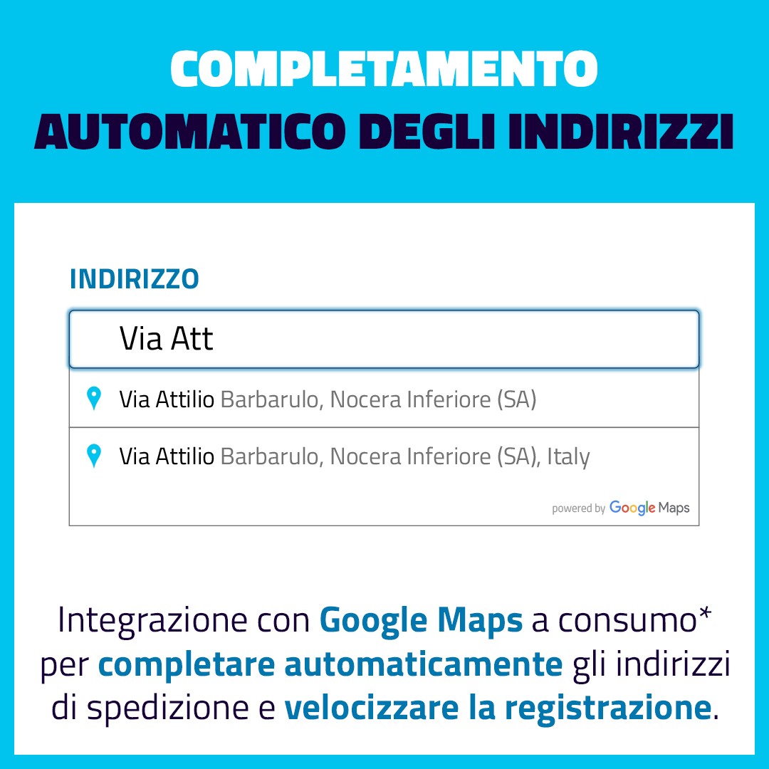 Completamento automatico degli indirizzi